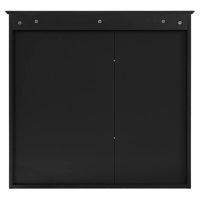 2-in-1 Bathroom Mirror Cabinet, 30 inch Wall Mounted Medicine Cabinet with Adjustable Shelves & Soft Close Doors