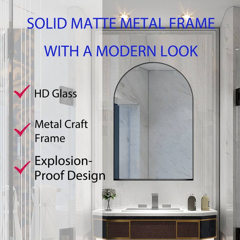 Recessed Gold Metal Framed Medicine Cabinet with Mirror and Adjustable Shelves, Wall-Mounted Storage