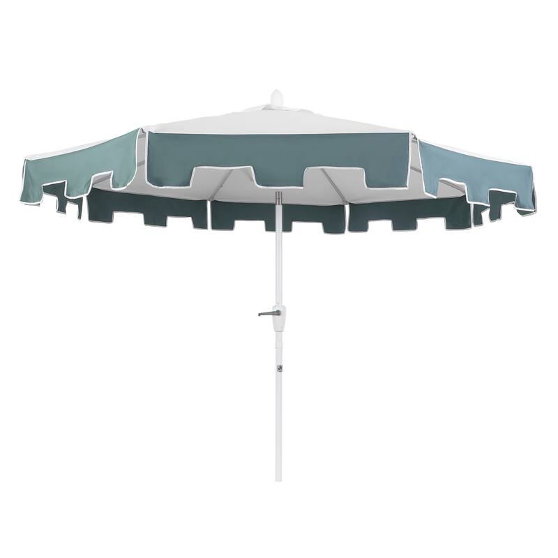 Collins 9 ft. Classic MidCentury Market Patio Umbrella with UV Protection, Auto-Tilt, Crank and Wind Vent, by JONATHAN Y