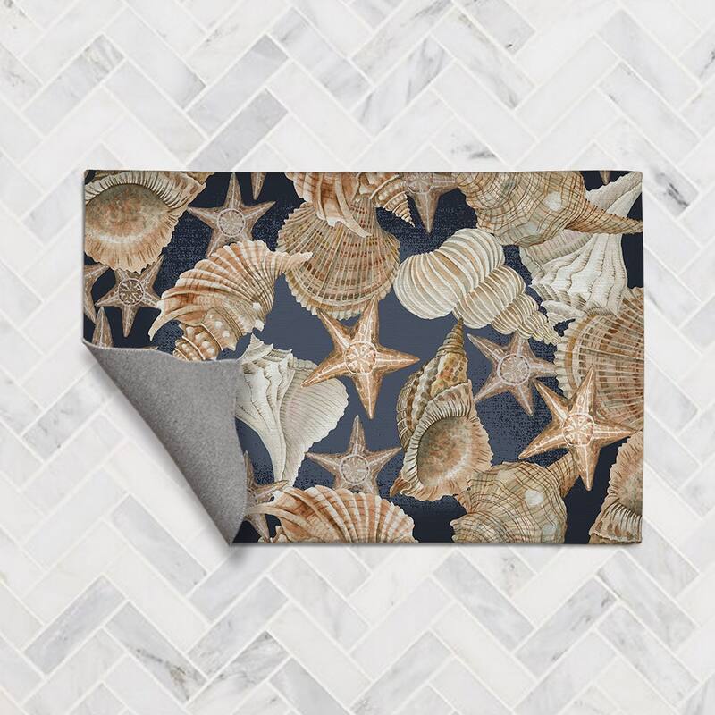 Laural Home Coastal Greetings Accent Rug