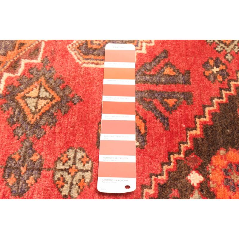 ECARPETGALLERY Hand-knotted Andelz Red Wool Rug - 3'10 x 6'3