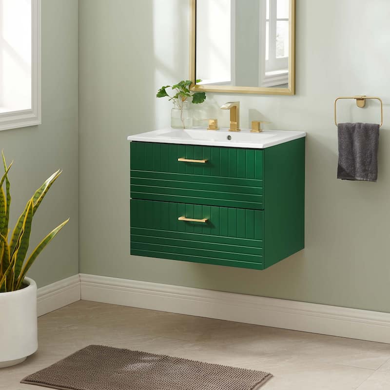 Daybreak 24" Bathroom Vanity - Green White