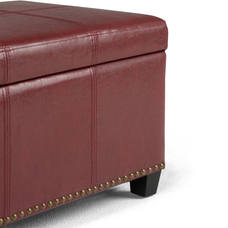WYNDENHALL Stanford Upholstered Storage Ottoman