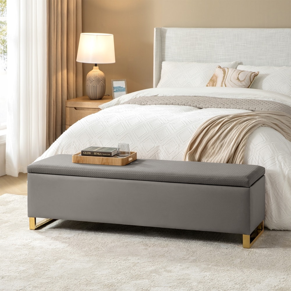 Rebeca Modern Storage Bench with Ottomans by HULALA HOME