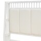 preview thumbnail 11 of 10, Queen Platform Kids Bed Frame with Upholstered Headboard & Drawers, Antique White