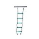 preview thumbnail 5 of 11, Four-Function Blackish Green Swingset with Metal and Plastic Safe Swing Seats for Outdoor Play - 150.79” L x 53.55” W x 70.97” H