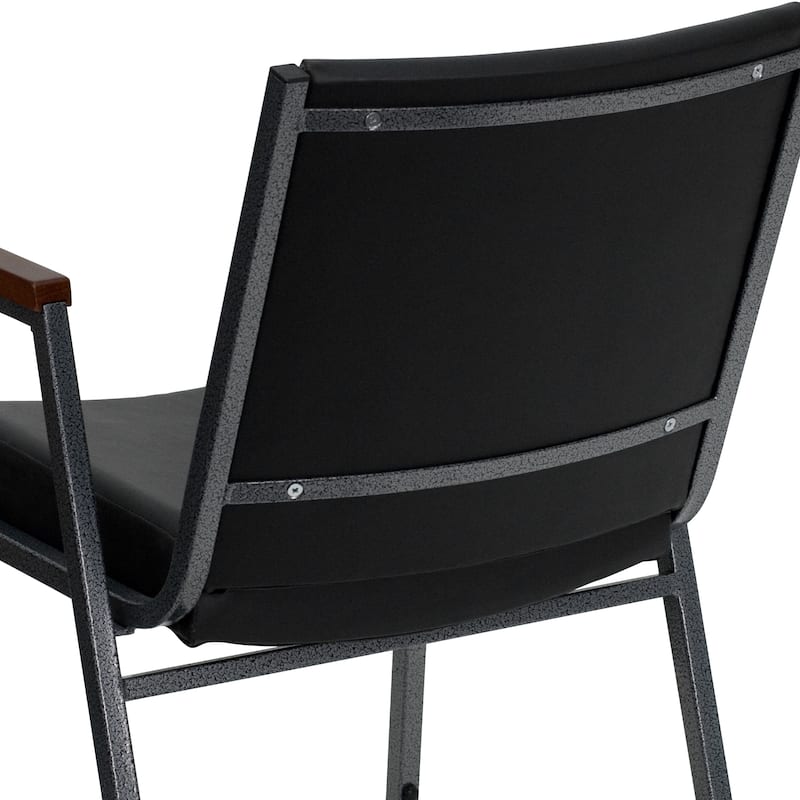 Heavy Duty Stack Chair with Arms - 21"D x 21"W x 31"H