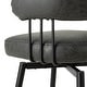 preview thumbnail 28 of 42, Glitzhome 26 or 31 Inches Modern Upholstered Swivel Counter Height Bar Stools