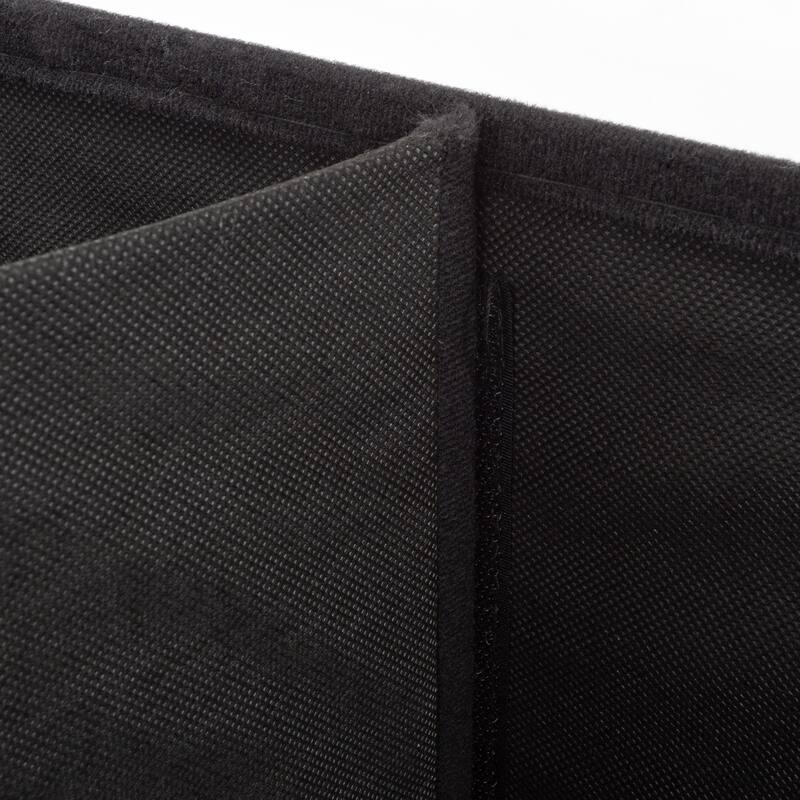 Lavish Home 30-Inch Foldable Storage Tufted Ottoman with Removable Lid
