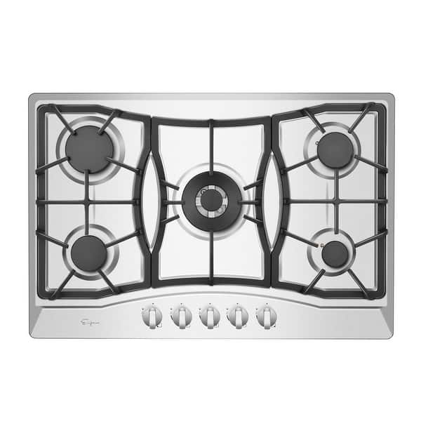!! ON SALE NOW!! 30 Fashion Black Tempered Glass Built-in Kitchen Natural Gas 5 Burner Gas Hob CookTop