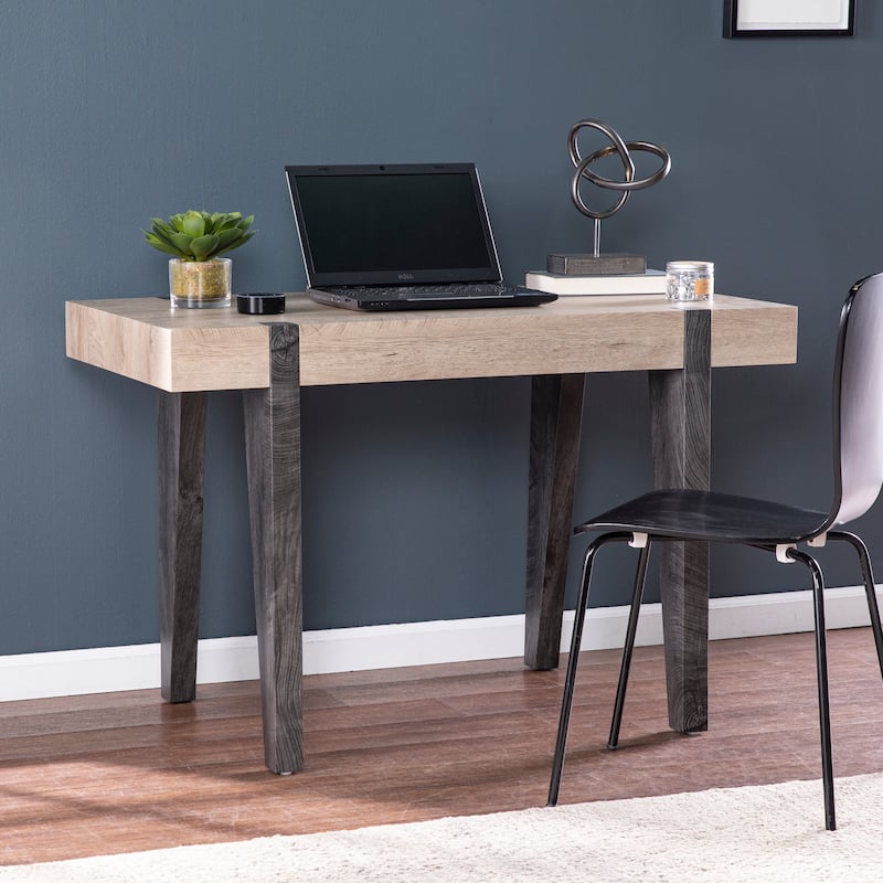SEI Furniture Atwater Transitional Natural Wood Desk
