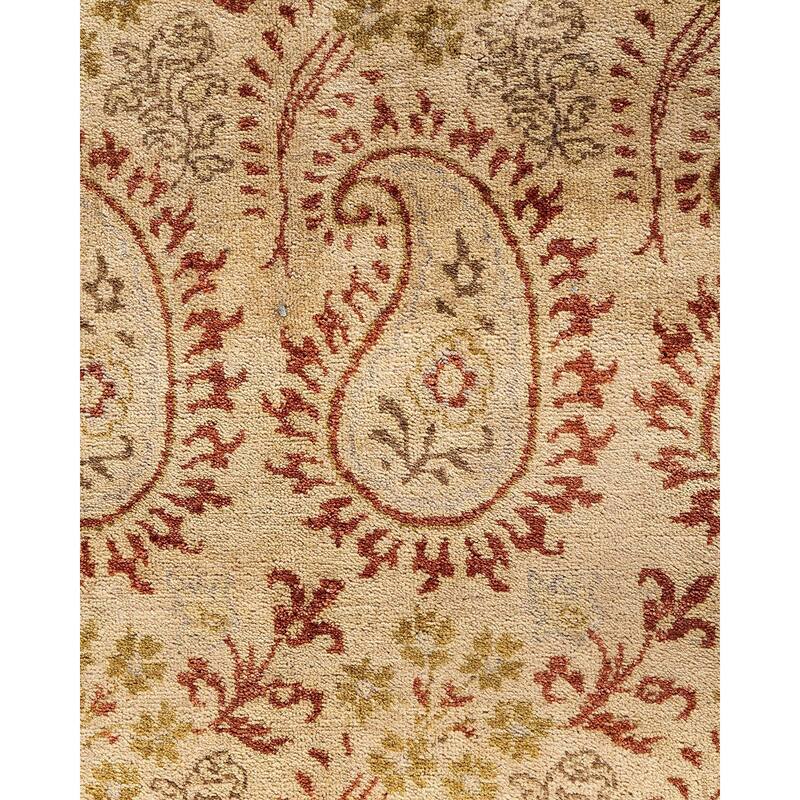 Ikat One-of-a-Kind Hand-Knotted Area Rug, Beige - 9' 0" x 12' 3"