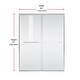 preview thumbnail 24 of 34, Wayne Semi-frameless shower door 60 x 72 - 60 x 72