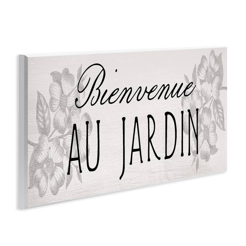Stupell French Garden Welcome Wall Plaque Art Design By Lil' Rue