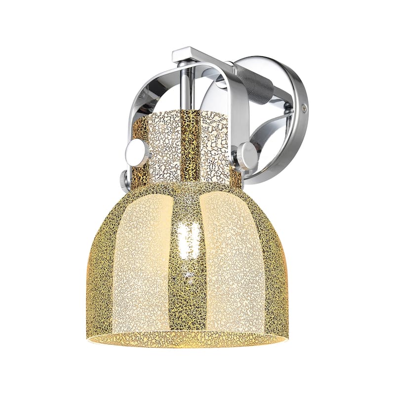 Innovations Lighting 423-1W-11-7 Pilaster II Bell Sconce Pilaster II - Polished Chrome / Mercury