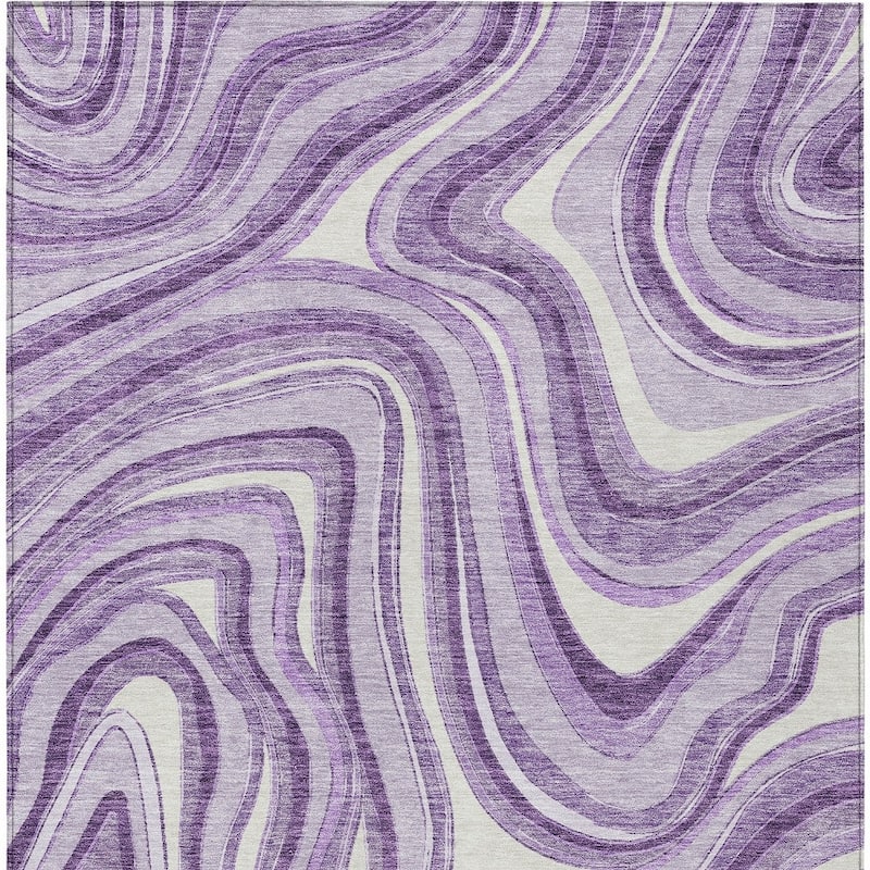 HomeRoots Abstract Transitional Rectangle Outdoor Rug