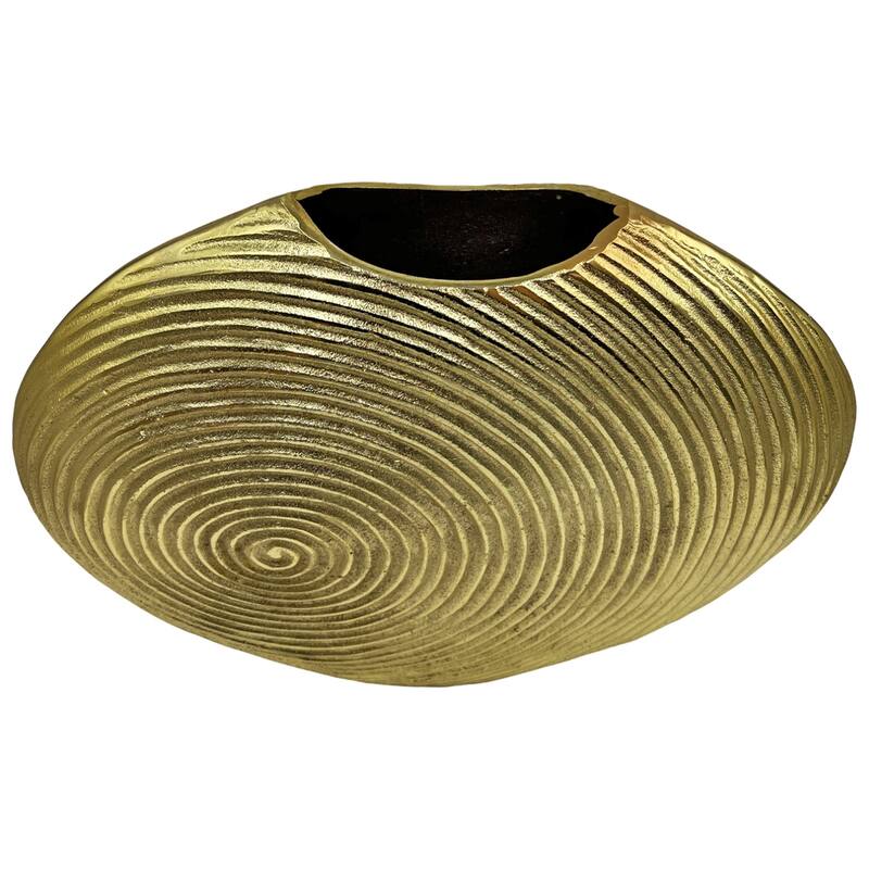 Decorative Handmade Aluminum Shell Flower Vase