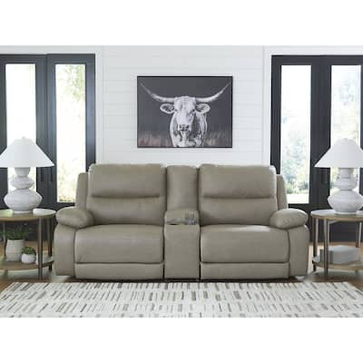 Signature Design by Ashley Brannigan Gray 3-Piece Power Reclining Sectional - 93" W x 41" D x 42" H