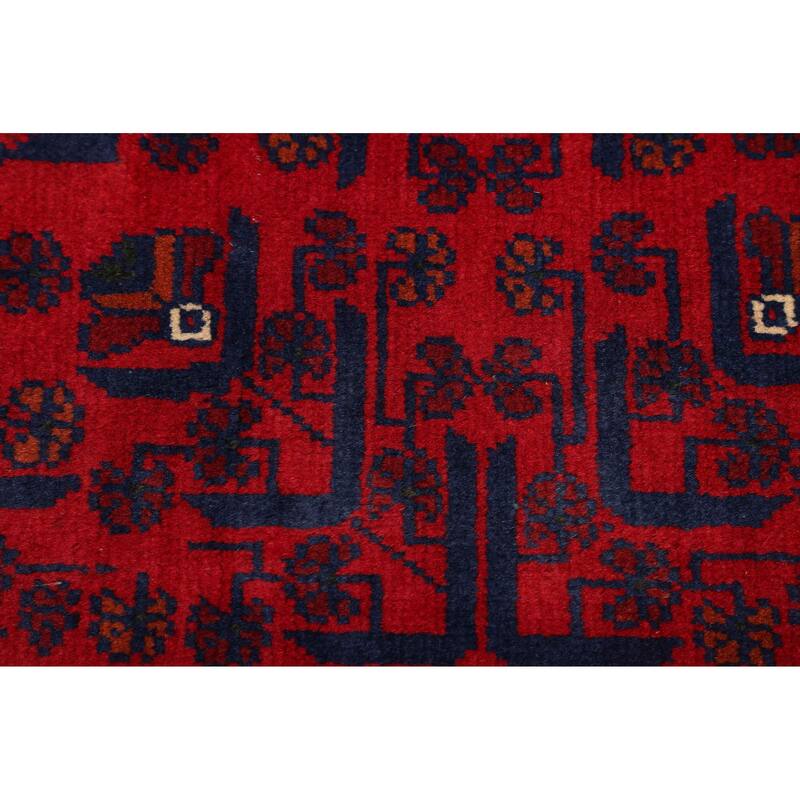 ECARPETGALLERY Hand-knotted Finest Khal Mohammadi Red Wool Rug - 6'8 x 9'6