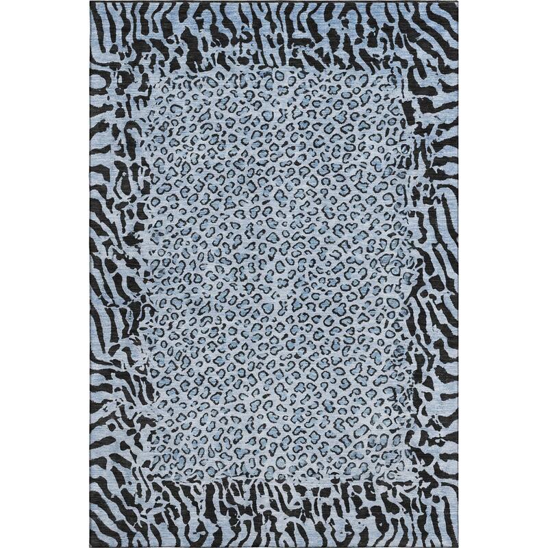 Premium Washable Super Soft Animal Print Border Mayfield Rug