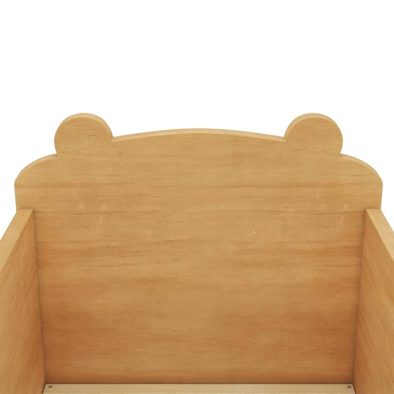 Bear Shape Toddler Floor Bed Frame, Cot Bed for Boys and Girls Ages 3-6, White