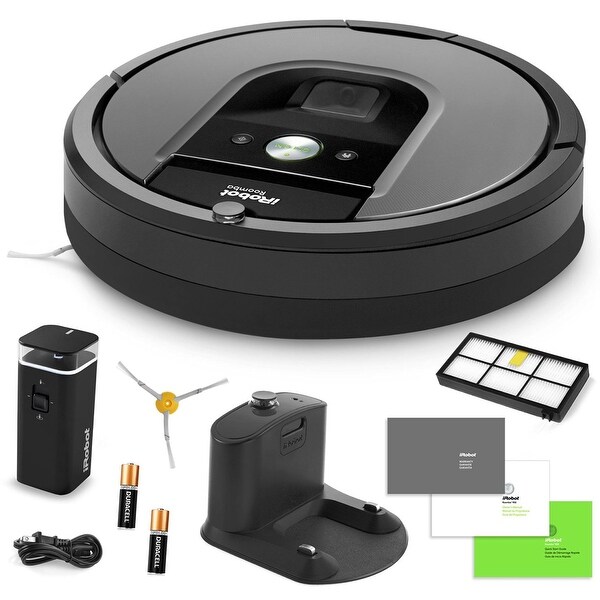 iRobot Roomba 960 Vacuum Cleaning Robot + Dual Mode Virtual Walls + Extra High Efficiency Filter + Extra Sidebrush + More