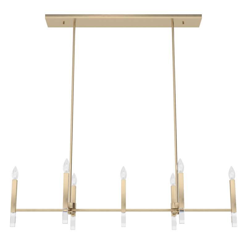 Hunter Sunjai Candle Chandelier - Entry, Kitchen Island, Dining Room, Living Room - Geometric, Glam, Contemporary