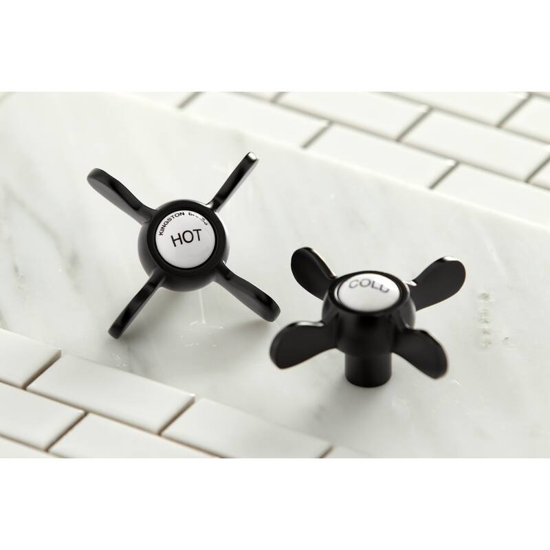 Kingston Brass Essex 6-inch Centers Deck Mount Faucet/ Hand Shower for Clawfoot Tub