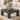 39.4-Inch Square Coffee Table for Living Room, Farmhouse All Wooden Center Table