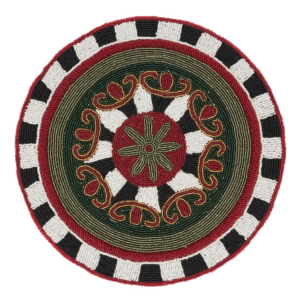 Intricate Beaded Placemat (Set of 4)