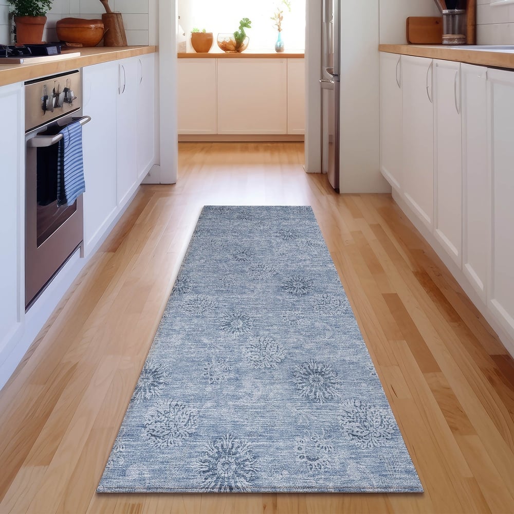 Premium Washable Super Soft Floral Imprints Mayfield Rug