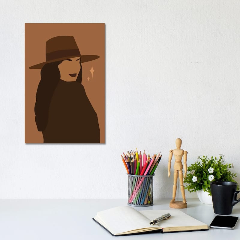 iCanvas "Woman With Hat Art" by Tysee Ciage Canvas Print - 12x8x0.75