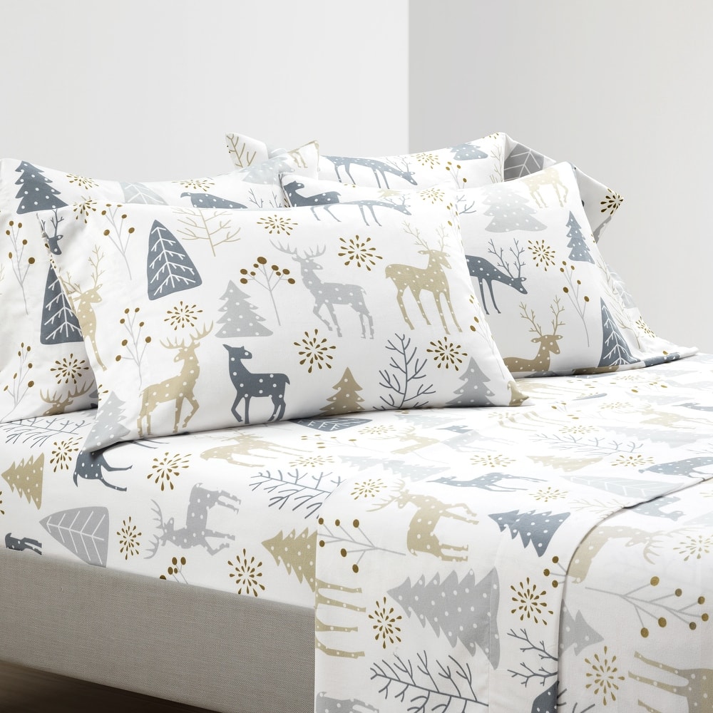 Lush Decor Wonderland Soft Flannel Sheet Set