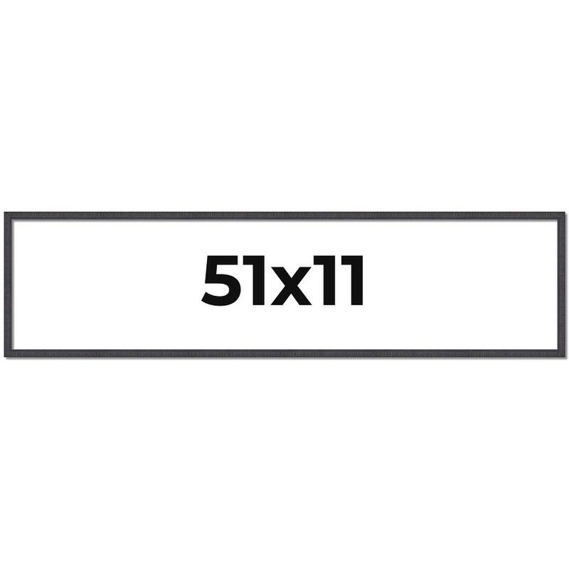 51x11 Frame Brown Solid Wood Picture Frame - Complete Modern Photo