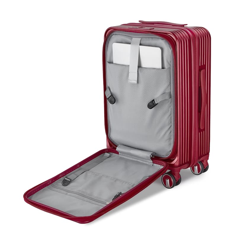 3 Piece PC Expandable Lightweight Carry On Luggage Sets with Front Pocket and Spinner Wheels & TSA Lock, for Men and Women
