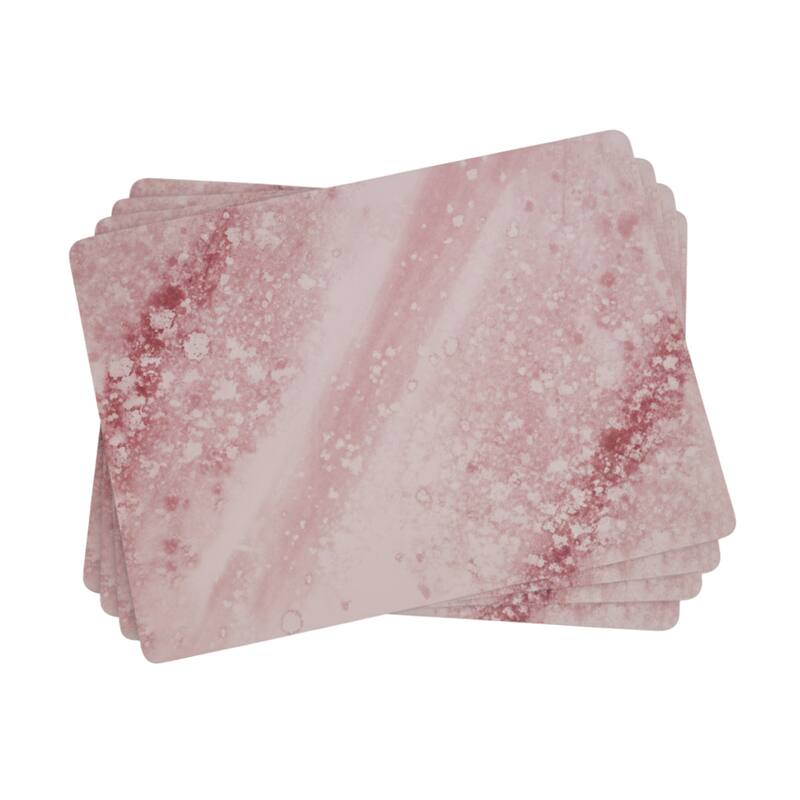 Portmeirion Minerals Rose Quartz Placemats, Set of 4 - Pink - Set of 4