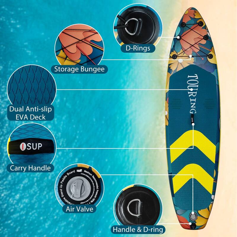Inflatable Stand Up Paddle Board with Sup Accessories, 10'6'' Inflatable Paddle Boards