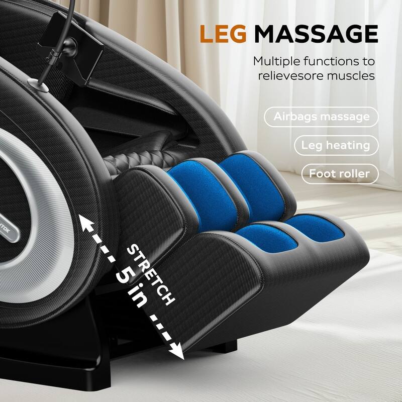 2025 3D Full Body Massage Chair w/Air Pressure and Zero Gravity (180LBS/6.1FT Capacity)