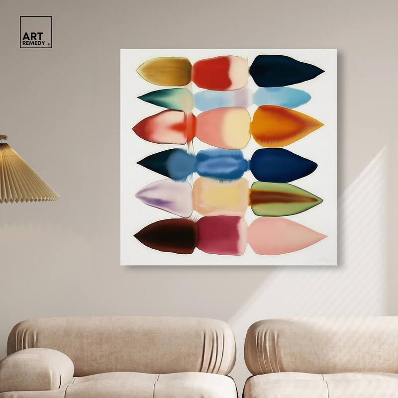 Watercolor Collage Canvas by Art Remedy, Gallery Wrapped