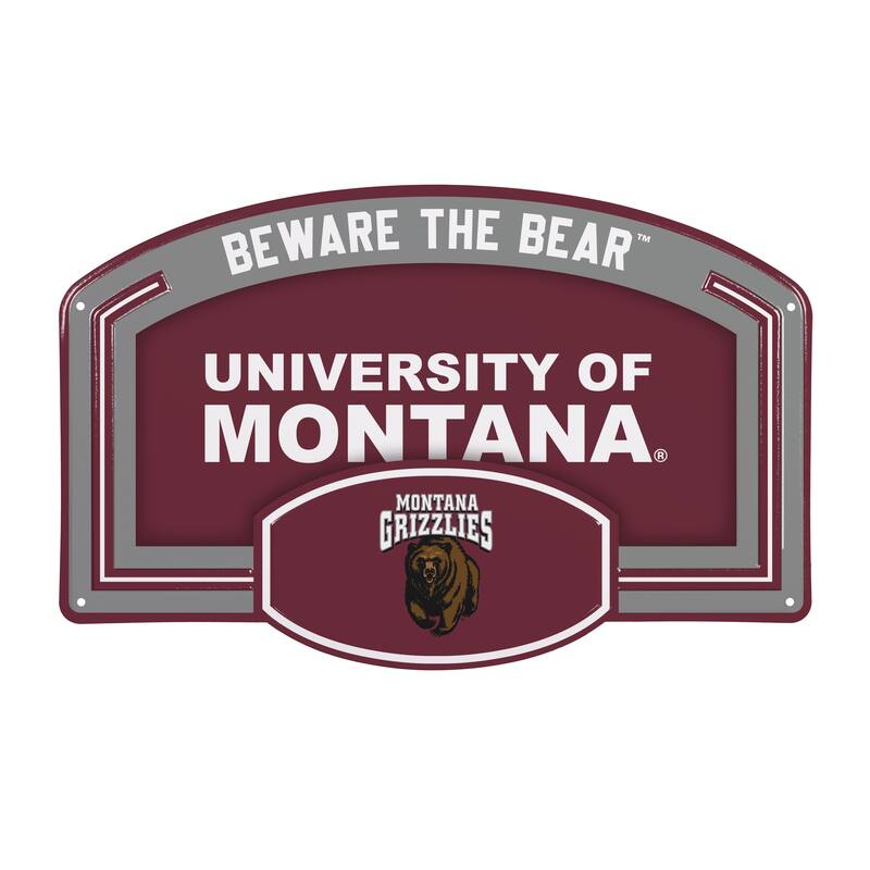 University of Montana Embossed Steel Wall Sign, 11" x 17"