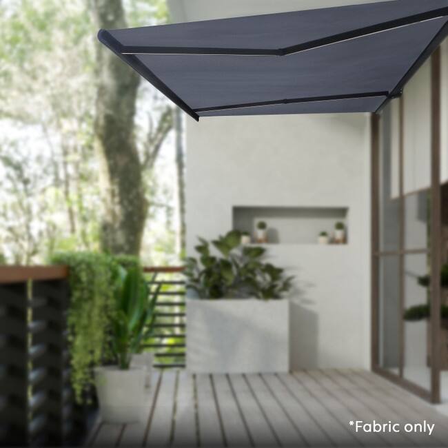 Fabric Replacement for ALEKO Full Cassette Awning - Italian Series - Grigio (Gray) - 20 x 10 Feet
