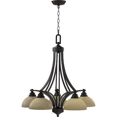 Quorum International 624-5 Belshaw 5 Light 26" Wide Chandelier