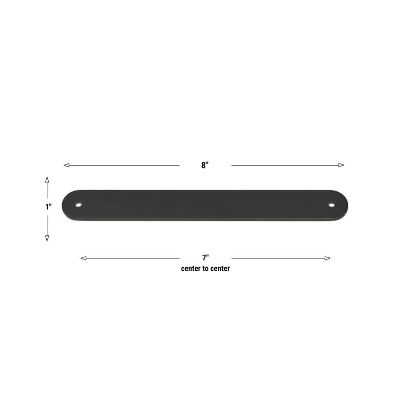 GlideRite 8 in. Rounded Backplate 7 in. Center to Center, 8343-178