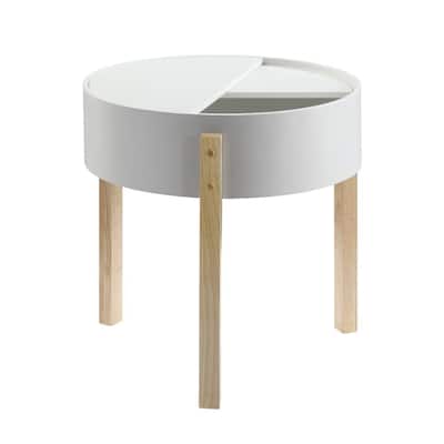 Wooden End Table with 3 Legs