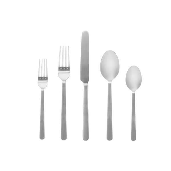 Lola Mirrored 18/0 Stainless Steel 20 Piece Flatware Set, Service For 4 ...