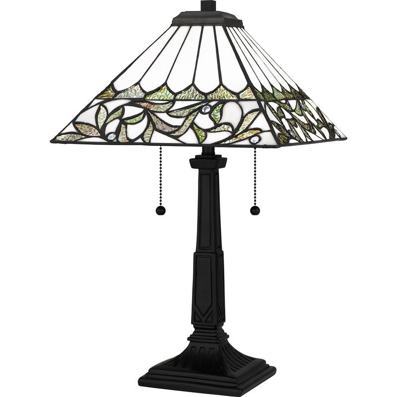 Galahad 2-Light Matte Black Table Lamp