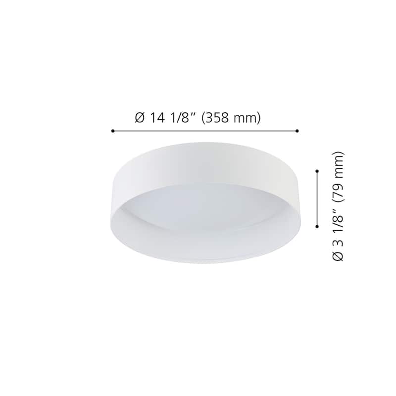 EGLO Ester - Ceiling Light - White Finish - White Acrylic Shade