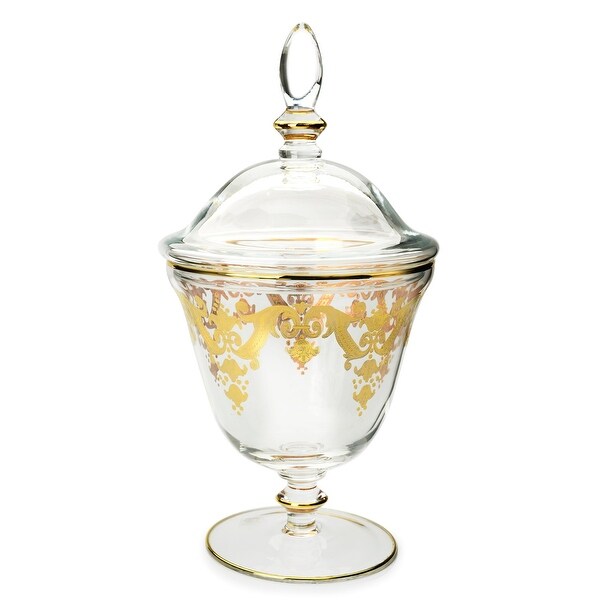 Jar with 24k Gold Artwork