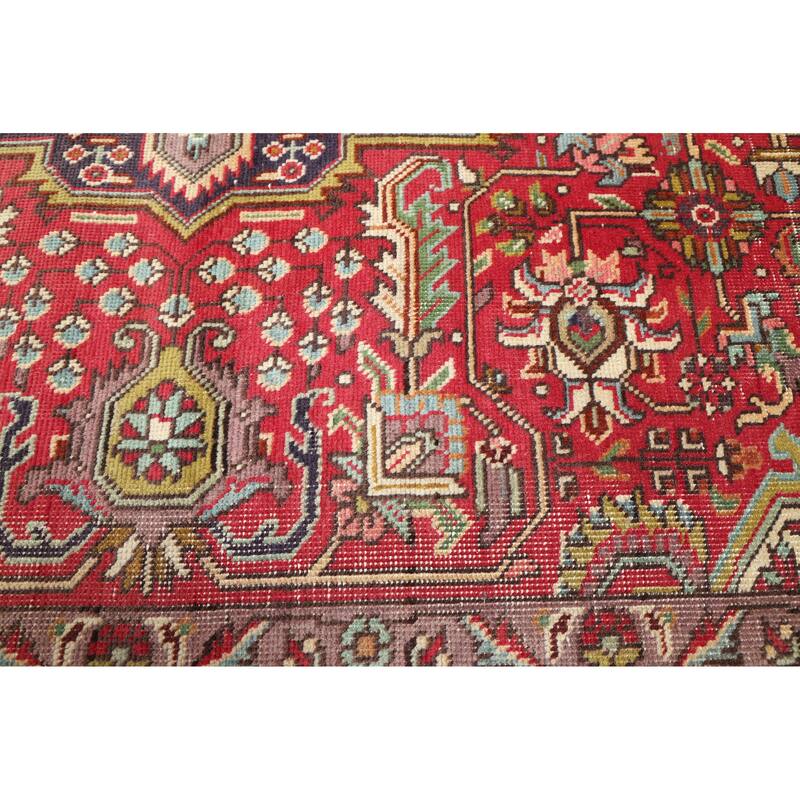 ECARPETGALLERY Hand-knotted Antalya Vintage Red Wool Rug - 6'10 x 9'7