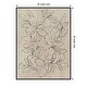 preview thumbnail 1 of 8, Outlined Leaves II by Asia Jensen Framed Canvas Wall Art Print - Sylvie Black 32 x 42 in - Plastic - Black